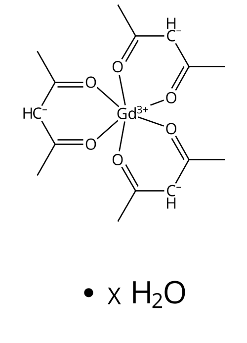 Gadolinium(III) acetylacetonate hydrate Chemical Structure